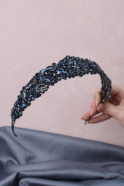 Hayalperest boncuk Model Ela Band - Accesoriu pentru păr Tiara Mireasă