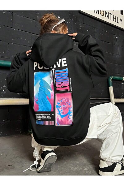 donamod Coke series Slogan Graphic Drop Shoulder Hoodie