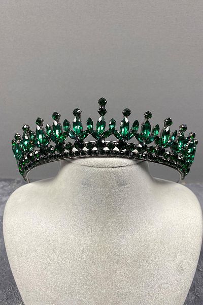 Hayalperest boncuk Pedro Model Elegant Bridal Crown Henna Crown Green Bridal Crown