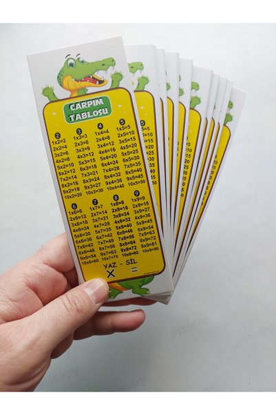 EĞLENCELİ SINIF Multiplication Table Bookmark 40 Pieces