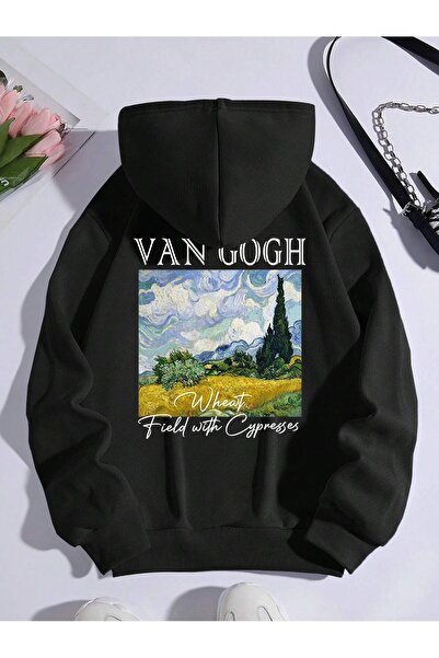 donamod Seria Coke Scenery & Slogan Graphic Drawstring Hanorac căptușit termic