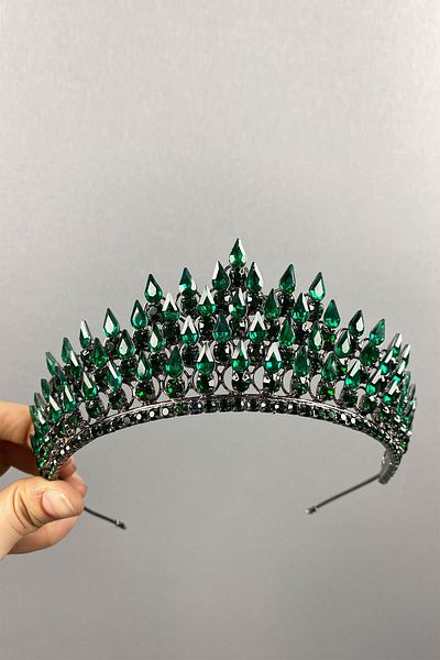 Hayalperest boncuk Damla Bridal Henna Crown - 3D