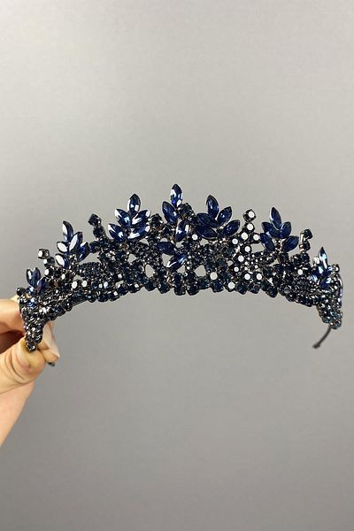 Hayalperest boncuk Belur Leaf Model Bridal Henna Crown