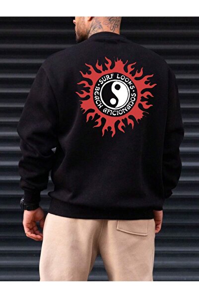 donamod Seria Coko Yin & Yang Print Swea tricou