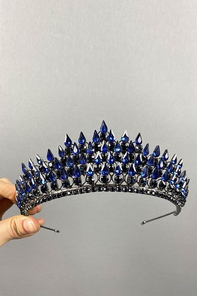 Hayalperest boncuk Damla 3D Bridal Henna Crown
