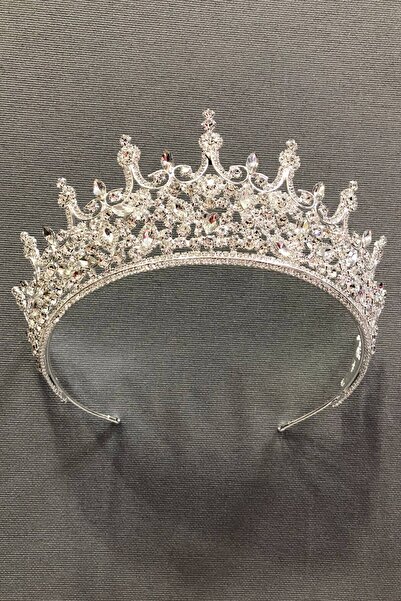 Limelia Νυφικό στέμμα με ασημί χρώμα και κρυστάλλινη πέτρα σε μεταλλική θήκη