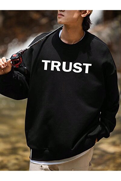 donamod Coko серия Писмо Графична блуза с падащи рамене