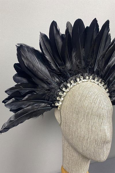 Hayalperest boncuk Accesoriu pentru coroana de mireasa cu pene Stoned si Dali
