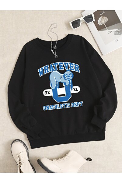 donamod Seria Coke X Nemons Letter & Cartoon Graphic Drop Shoulder Hanorac