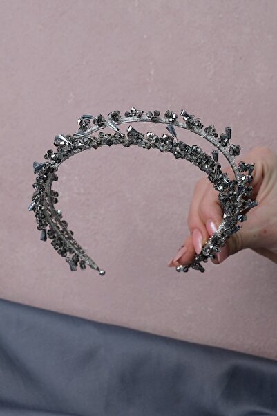 Hayalperest boncuk Ταλία Κορώνα Νύφης και Χένας Διπλής Σειράς με Χάντρες