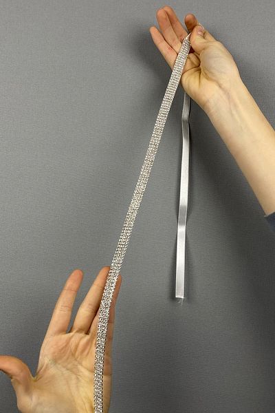 Hayalperest boncuk Silver Jewelled Thin Dress Accessory Waist Belt