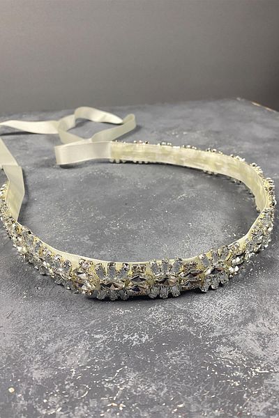 Hayalperest boncuk Baguette Jewelled Evening Dress Belt Waist Accessory