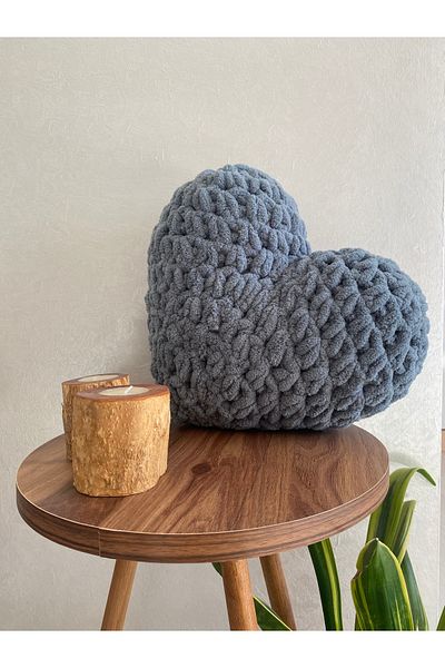 Alize Puffy Puffy Heart Pillow with Lining Inside