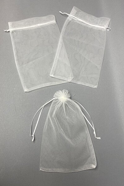Hayalperest boncuk Yasin Boy ve Hediyelik Şeffaf Tül Kese 25 Adet (19*30 cm)