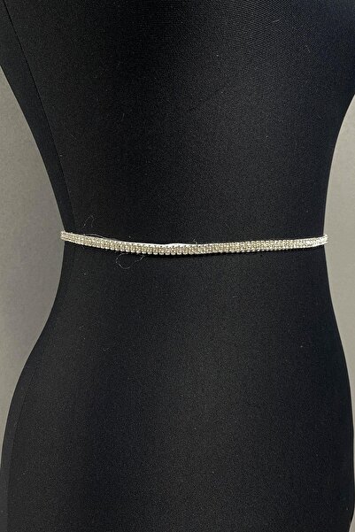 Hayalperest boncuk Parlak İnce Beyoğlu Taşlı Abiye Elbise Kemeri