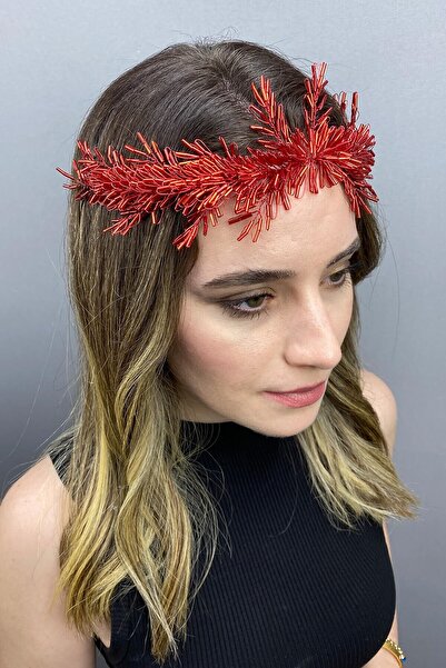 Hayalperest boncuk Accesoriu pentru păr de mireasă cu mărgele Halex afumat an...