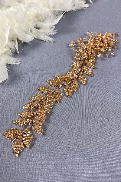 Hayalperest boncuk Iliz Bridal Crystal Bead Hair and Turban Accessory