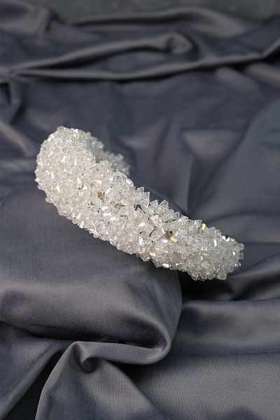 Hayalperest boncuk Dense Crystal Beaded Bridal Crown - Virgo Curved