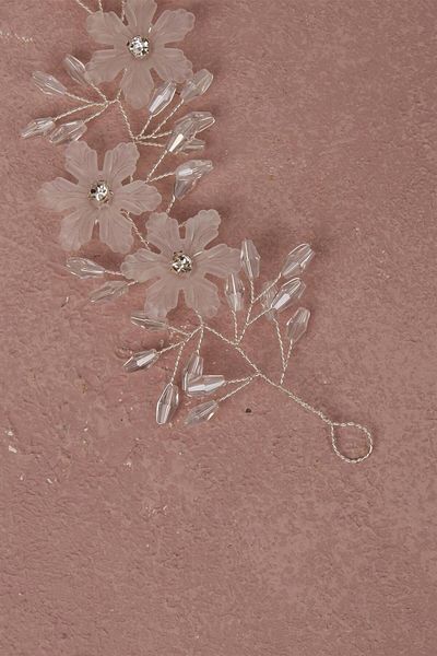 Hayalperest boncuk Leaf Motif Hair And Turban Accessory