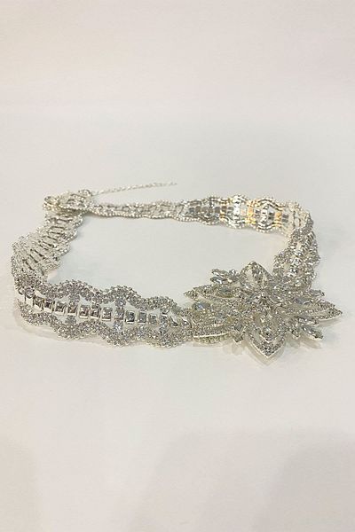 Hayalperest boncuk Rochie de seara cu model de stele Curea albaneza cu pietre