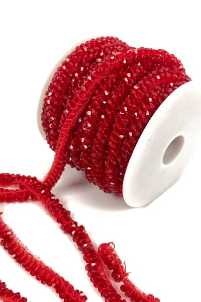 Hayalperest boncuk Crystal Bead Embroidered Ribbon