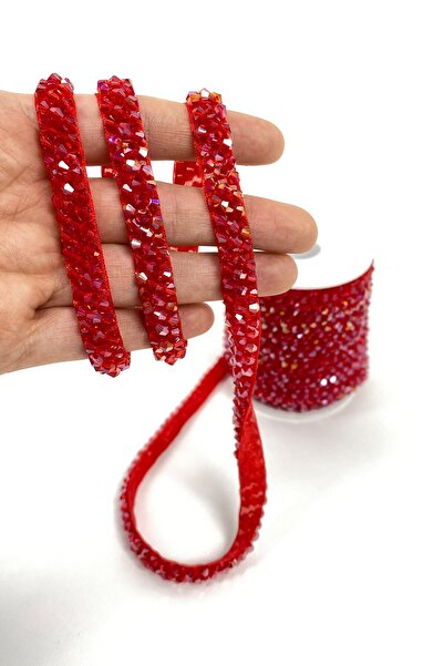 Hayalperest boncuk Janjanlı Kristal Boncuk İşlemeli Şerit