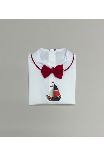 annerüyası Bow Tie Sailor Concept Red Shirt