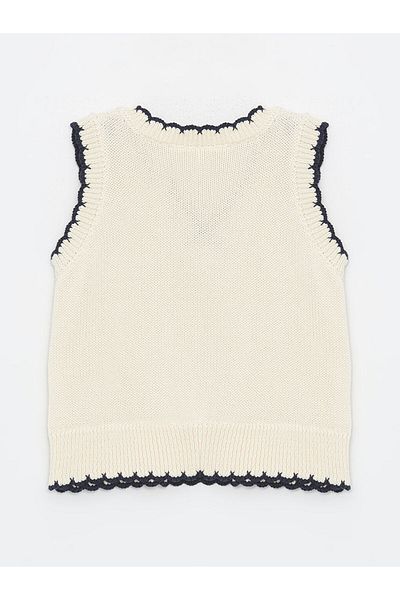 LC Waikiki Lcw Kids V-Neck Baby Girl Vest