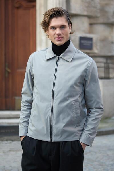 Danger Erkek Su Geçirmez Mevsimlik Gri Ceket Mont