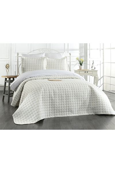 Levanzo Alden Cream-Gold Double Bedspread