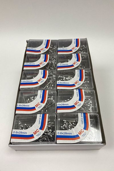 Hayalperest boncuk 100 Pieces White Needle Bulk Head Box