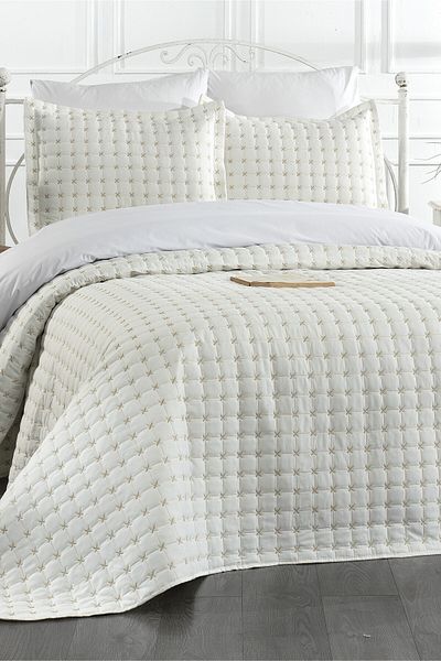 Levanzo Alden Cream-Gold Double Bedspread