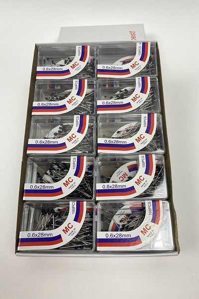 Hayalperest boncuk 100 Headed Bulk Needles - 20 Boxes