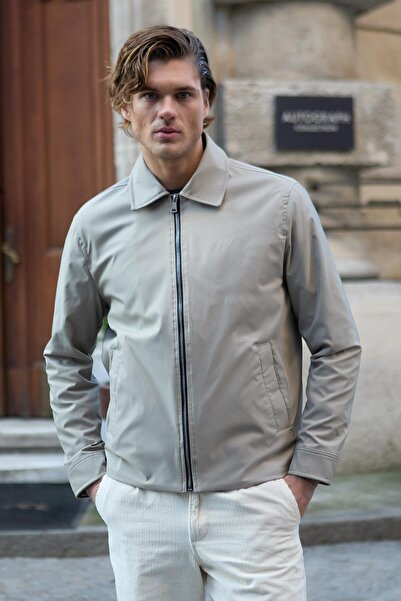 Danger Erkek Su Geçirmez Mevsimlik Bej Ceket Mont