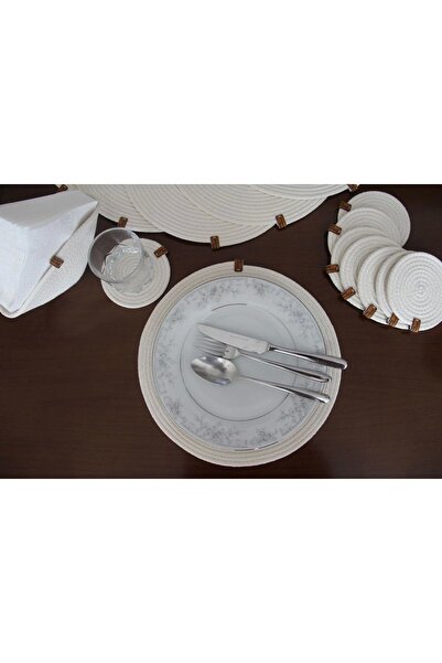 Hediyeninellitonu 17 Piece Placemat Set for 8 Persons, Tableware Set, Plate Coasters, Coasters,