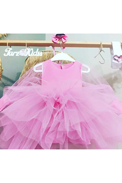 EBRU ÖZÖRGÜCÜ Kız çocuk pembe tütü doğum günü elbisesi