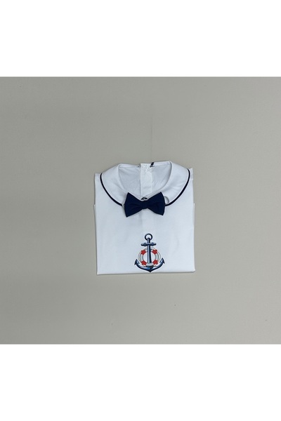 annerüyası Navy Blue Sailor Anchor Concept Shirt - Bow Tie