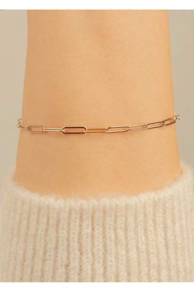 kuyumcu nurettin 2 gr (gram) Ataş Bileklik Künye 14 Ayar Altın  4 mm (rose-sa...