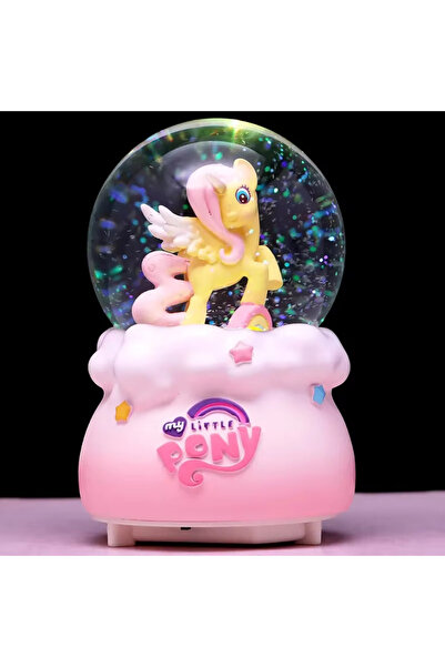 hediyesahibi My Little Pony Kar Küresi Büyük Boy Tam Otomatik Işıklı Müzikli Püskürtmeli Mavi