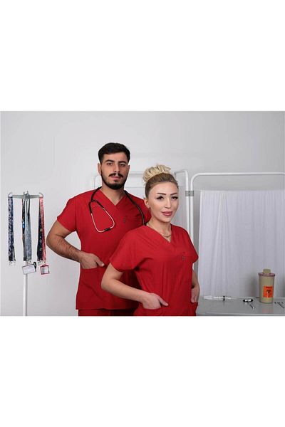 doktorbonem Tricou chirurgical din Lycra Uniformă pentru îngrijirea sănătății pentru asistentă medicală