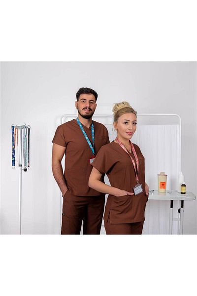 doktorbonem Tricou chirurgical din Lycra Uniformă pentru îngrijirea sănătății pentru asistentă medicală