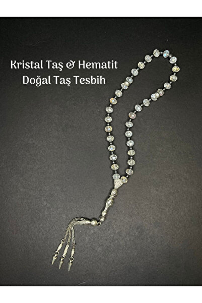 Tuana Trend Piatră de cristal și piatră naturală de hematit Mărgele de rugăci...