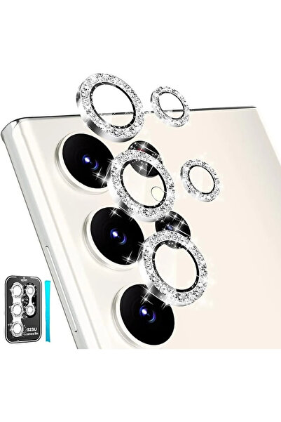 n noppax Samsung Galaxy S25 Ultra Taşlı Uyumlu Kamera Lens Koruyucu kamerayı ...