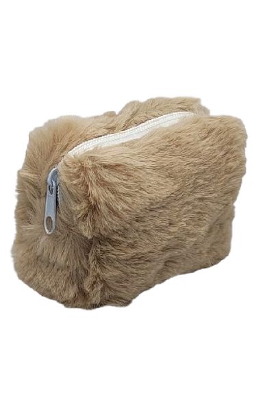 FuryaTedarik Women's Coin Purse Plush Color Choice Keychain Stylish Design