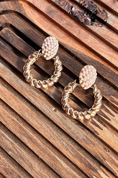 Berrin Silver Women's Stainless Steel Pearl Detailed Earrings