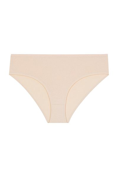 Gizli Butik Chiloți de damă din bumbac și lycra - culoare uni, culoare nud