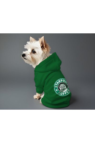 MPZ Pets Cat and Dog Outfit & Dress - Green Hoodie Starpugs