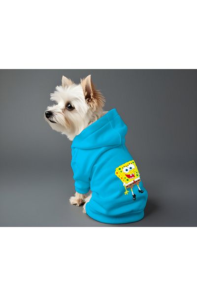 MPZ Pets Cat and Dog Outfit & Dress - Blue Hoodie Süner Bob