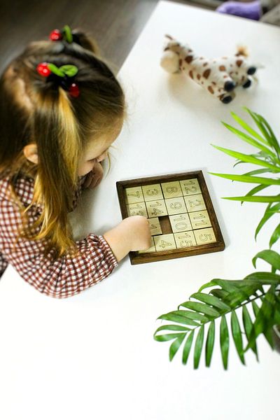 Store Montessori Educational Natural Wooden Number Game – Intelligence and Strategy Game – Puzzle Consisting of 15 Numbers