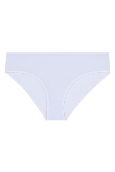 Gizli Butik Chiloți albi pentru femei - culoare uni, bumbac și lycra